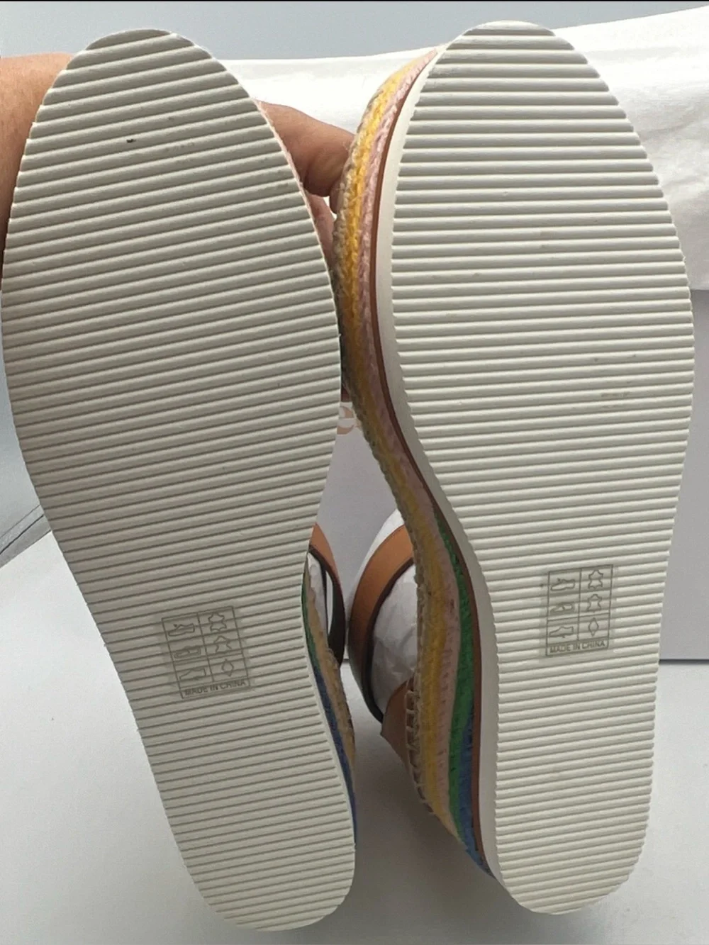 See by Chloé Glyn Tan Leather Espadrille Platform Wedge Sandal EU 40 NEWw/BOX